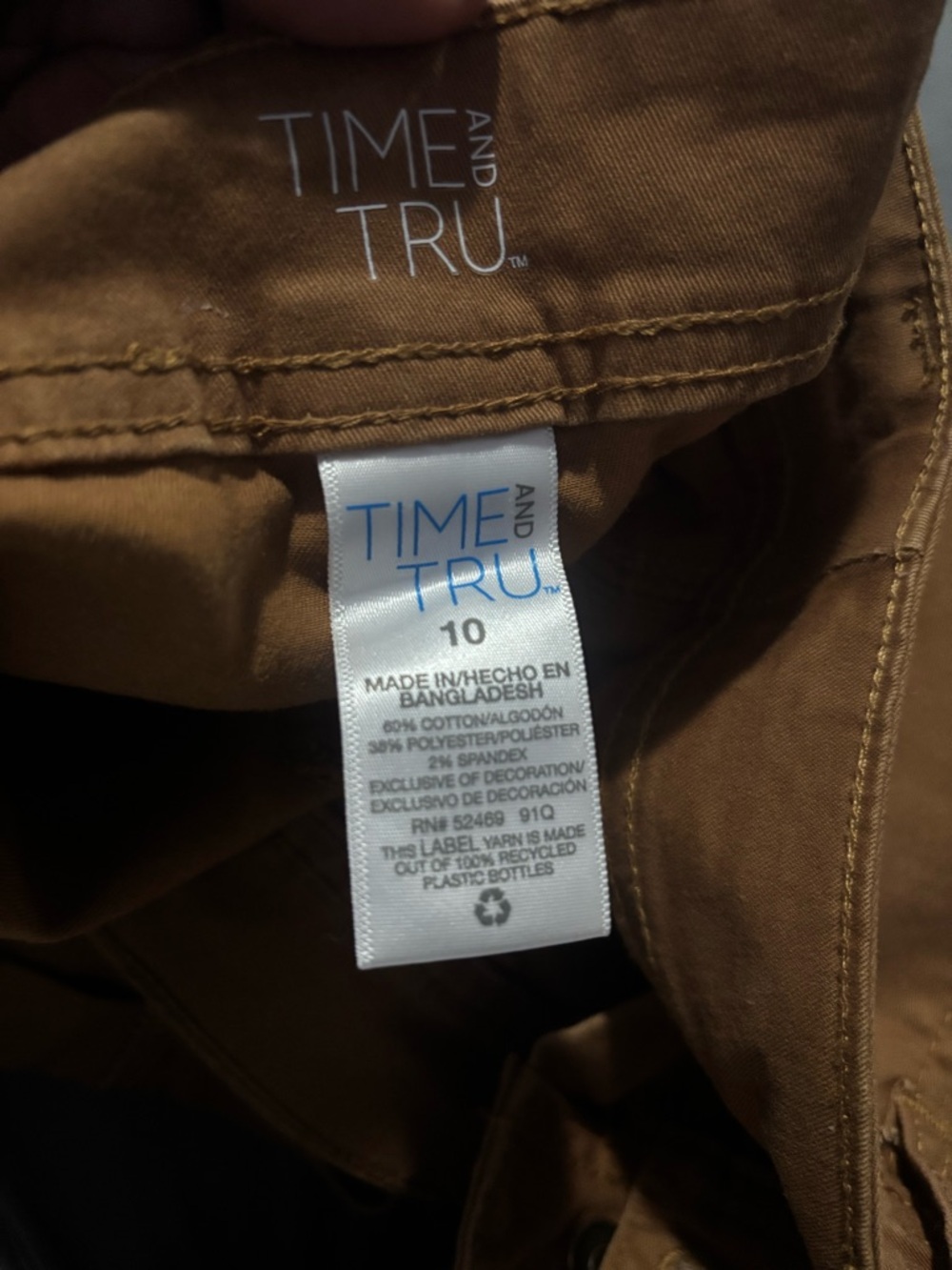 Time and Tru Brown Casual Pants
